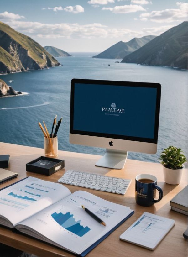 long office hallway tunnel view with gall doors on the sides